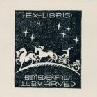 Ex-libris (bookplate) - Árvéd Luby of Benedekfalva