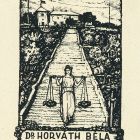 Ex-libris (bookplate) - Dr. Béla Horváth