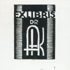 Ex-libris (bookplate) - Dr. AK (Kálmán Arady)