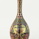 Vase - With decoration imitating Italian silk fabric