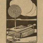 Ex-libris (bookplate) - The book of Dr. Endre Veress
