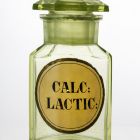 Pharmacy bottle with stopper - With the inscription "CALC: / LACTIC:"
