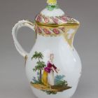 Milk jug with lid - Part of a so-called tete-a-tete, set for two