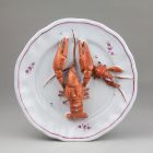 Ornamental plate - With crayfish
