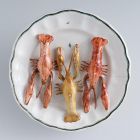 Ornamental plate - With crayfish