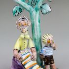 Statuette (Figure) - Rug seller woman