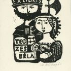 Ex-libris (bookplate) - Béla Tegzes