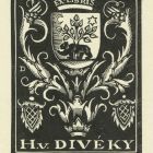 Ex-libris (bookplate) - H. v. Divéky