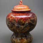 Ornamental vessel with lid - Urn-shaped