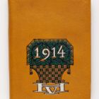 Pocket calendar - Hornyánszky Viktor cs. és kir. udv. könyvnyomdája, Budapest, 1914