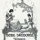 Ex-libris (bookplate) - The book of Mrs. Sándor Deme