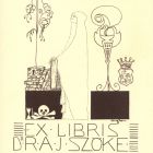 Ex-libris (bookplate) - Dr. R.A.J. Szőke