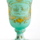 Footed commemorative glass - With the inscription "Emlé Kül!"