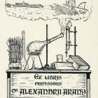 Ex-libris (bookplate) - professoris Dr Alexandrii Arany