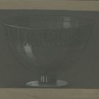 Drawing - ceremonial dish with vegetable decorations from the Solomon's Temple