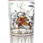 Cup - so called Humpen (beer stein), depicting a fight between Turkish and Hungarian soldiers