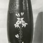 Photograph - Vase, porcelain faience with orange trees and lily pads