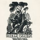 Ex-libris (bookplate) - Book of the family of Laci Adler