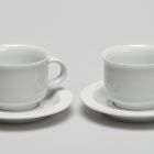 Coffee cup and saucer (part of a set) - Prototype of the Kitchen Program for Prefabricated Houses