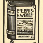 Ex-libris (bookplate) - H. Weber