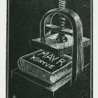 Ex-libris (bookplate) - Book of R. May