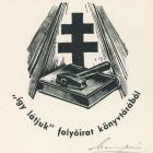 Ex-libris (bookplate) - From the library of "Igy látjuk" journal