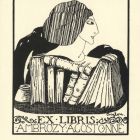 Ex-libris (bookplate) - The wife of Ágoston Ambrózy