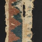 Fabric fragment - Looped textile with geometric design