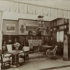Exhibition photograph - drawing room furniture designed by Ödön Faragó, Milan Universal Exposition, 1906.
