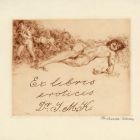 Ex-libris (bookplate) - eroticis Dr. J. M. K.