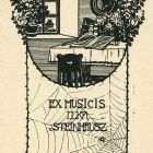 Ex-libris (bookplate) - Ex musicis Ilka v. Steinhausz