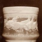 Photograph - Vase, painted decoration, grazing geese