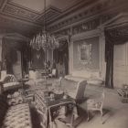 Interior photograph - salon in the Lipthay Palace (Bp.,Lánchíd str. 4.) with the mythological friese