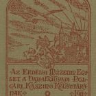 Ex-libris (bookplate) - The Transylvanian Museum Association to the Vajdahunyad Civic Casino Library