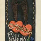 Ex-libris (bookplate) - Book of Valéria