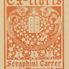 Ex-libris (bookplate) - Seraphin Carrer et Manegat