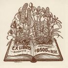 Ex-libris (bookplate) - Geobotanicis Prof. -is dr. R. Soó de Bere