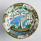 Dish - with sailing ship