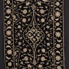 Velvet carpet - with embroidered decoration