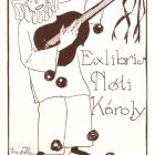 Ex-libris (bookplate) - Károly Nóti