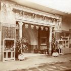 Exhibition photograph - entrance of the room of home craft in the Hungarian Pavilion, Milan Universal Exposition, 1906.