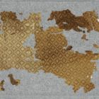 Fabric fragment - Silk damask with a diaper pattern