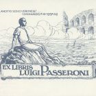 Ex-libris (bookplate) - Luigi Passeroni