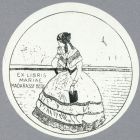 Ex-libris (bookplate) - Mariae Madarassy Beck