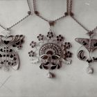 Photograph - enamelled necklaces, by Oszkár Tarján (Huber), exhibition of Applied Arts at Szeged 1901