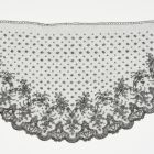 Lace - semicircular Chantilly hat veil