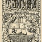 Ex-libris (bookplate) - Dr. Ármin Szántó