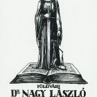 Ex-libris (bookplate) - The book of Dr László Nagy of Földvár