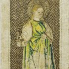 Embroidered figure (detail of a Orphrey Band) - St. Catherine of Alexandria
