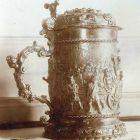 Photograph - tankard depicting the judgment of Solomon and the triumphal procession of Sesostris in the Reformed Church of Kendilona